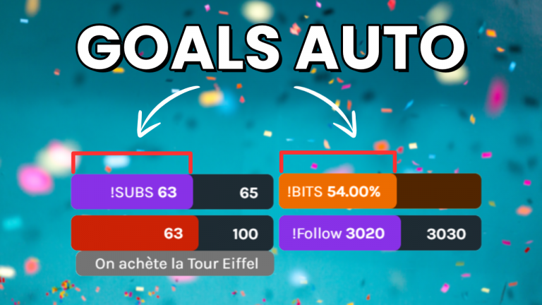 Configurer des Sub/Bits/Follow Goals Automatiques